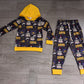 ( No moq ) Preorder Baby Boys Kids Cups Hoodie Pullover Pockets Pants Christmas Set Clothes