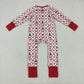 Sibling Girls Kids Toddler Long Sleeves Santa Bows Sibling Christmas Blanket Romper Dress Set RTS