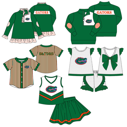 ( Moq 5 Each Style ) Baby Boys Girls Toddler Tiger Sibling Shirts Sets Team Green Clothing