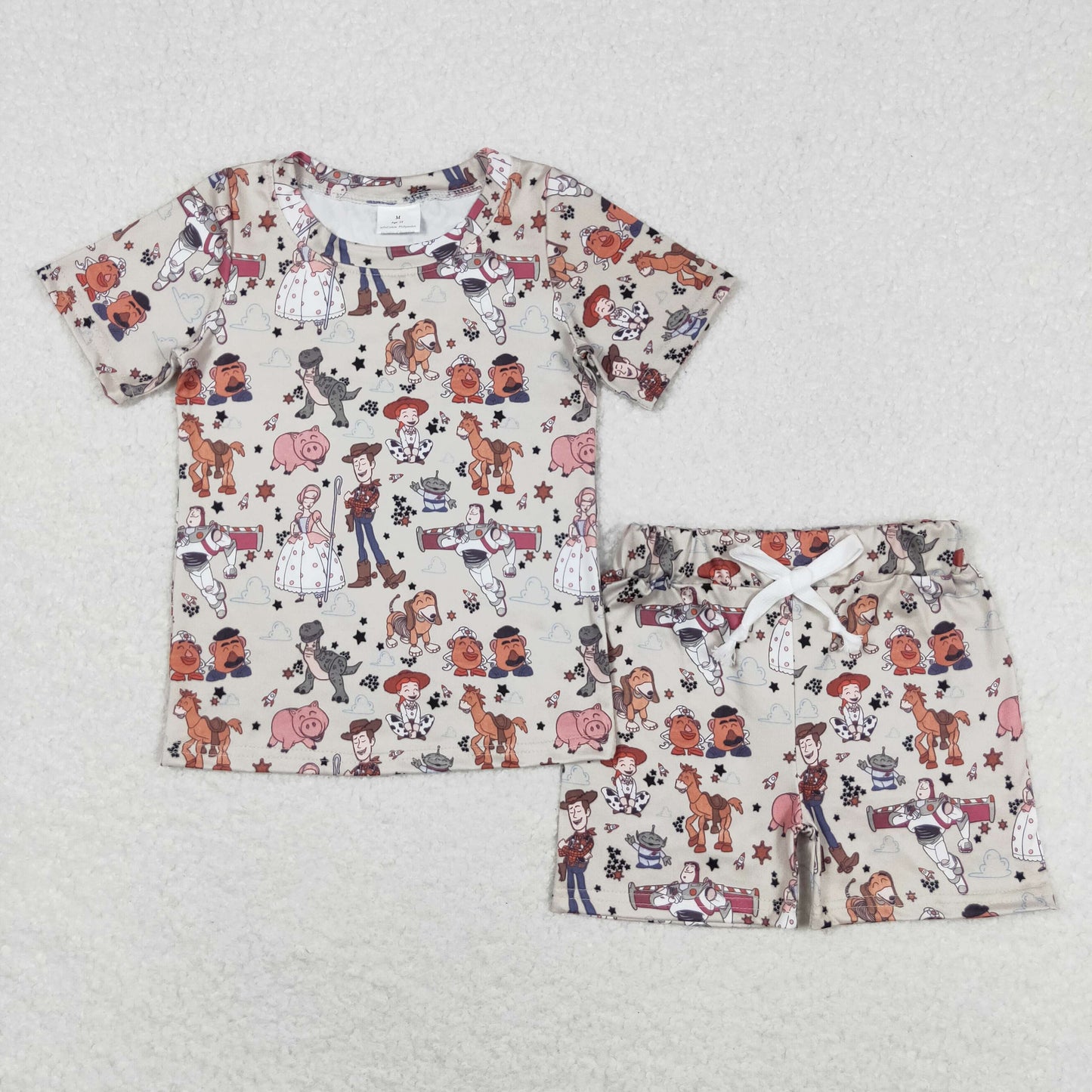 Baby Boy Short Sleeves Shirt Toys Shorts Summer Pajamas Set