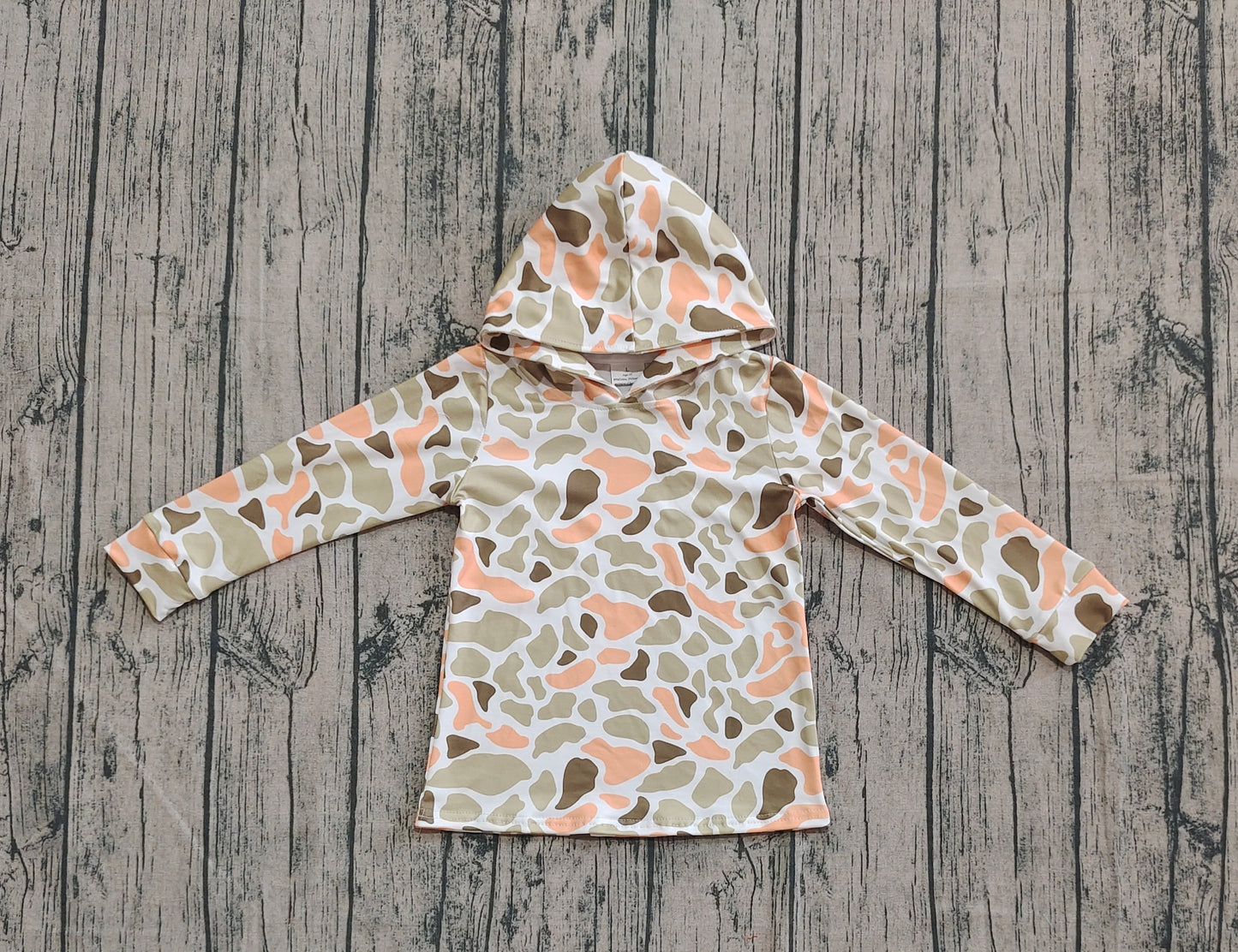 Baby Boy Long Sleeves Camo Hoodie Pullover Shirt Tops RTS
