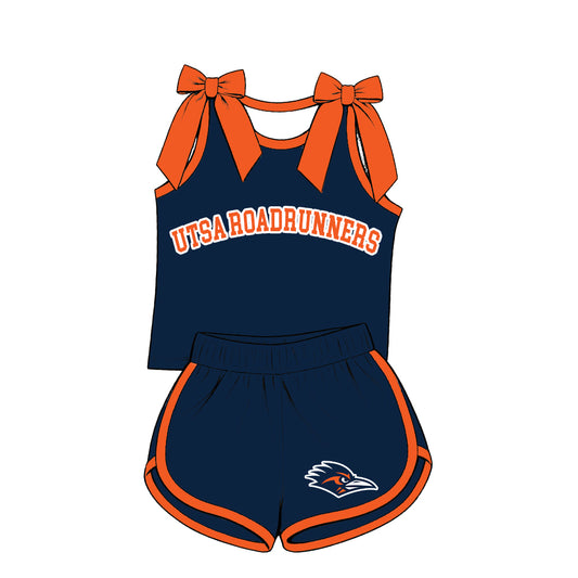 ( Moq 5 ) Sibling Baby Girls Kids Sleeveless Bows Shirt Shorts Team Set Clothes