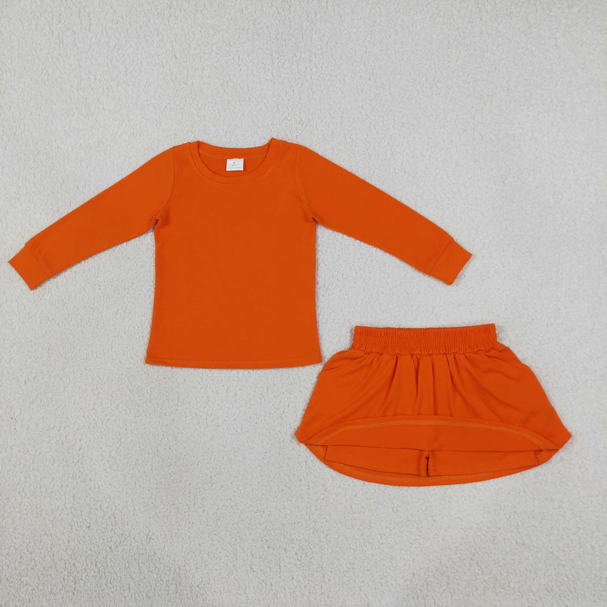 Baby Girls Kids Long Sleeves Shirt Pockets Skirt Shorts Cotton Set Clothes RTS