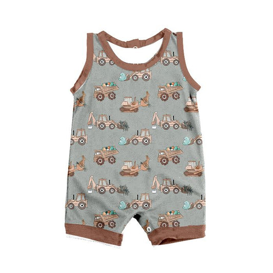 Moq 3 Pre-order SR0751 Baby Boy Constructions One Piece Romper