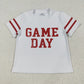 Baby Girl Short Sleeves Game Day Red Team Cheer Yoga Active Shirt RTS