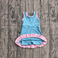 ( No moq ) Preorder Baby Girls Kids Sleeveless Shorts Scallop Dress Yoga Active Summer Clothes