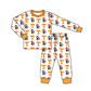 Baby Girl Long Sleeves Dog Team Shirt Pants Pajamas Set Moq 5