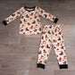 Baby Boys Kids Long Sleeves Halloween Shirt Dogs Pumpkins Pockets Pants Set Clothes RTS
