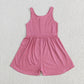 Baby Girl Sleeveless Colorful Yoga Active Jumpsuit Sibling Active RTS