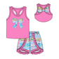Baby Girl Toddler Bows Sibling Matching Clothes Set ( Moq 5 Each Design )