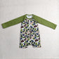 Baby Boys Long Sleeves Ducks Green Camo Zipper One-piece Swimsuit RTS