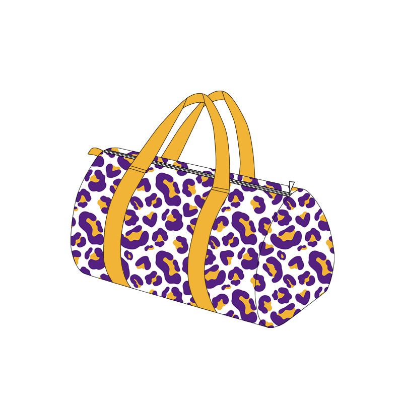 ( Moq 5 ) Preorder Toddler Kids Adult Purple Orange Leopard Travel Package Gym Bag
