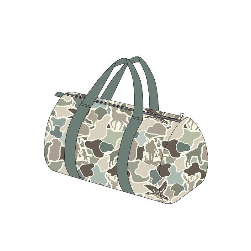 ( Moq 5 ) Preorder Toddler Kids Adult Ducks Deer Dogs Hunting Camo Package Travel Gym Bag
