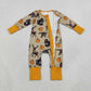 Sibling Baby Boys Girls Kids Pumpkins Deer Ducks Zipper Romper Sets Pajamas Blankets Fall Clothes RTS