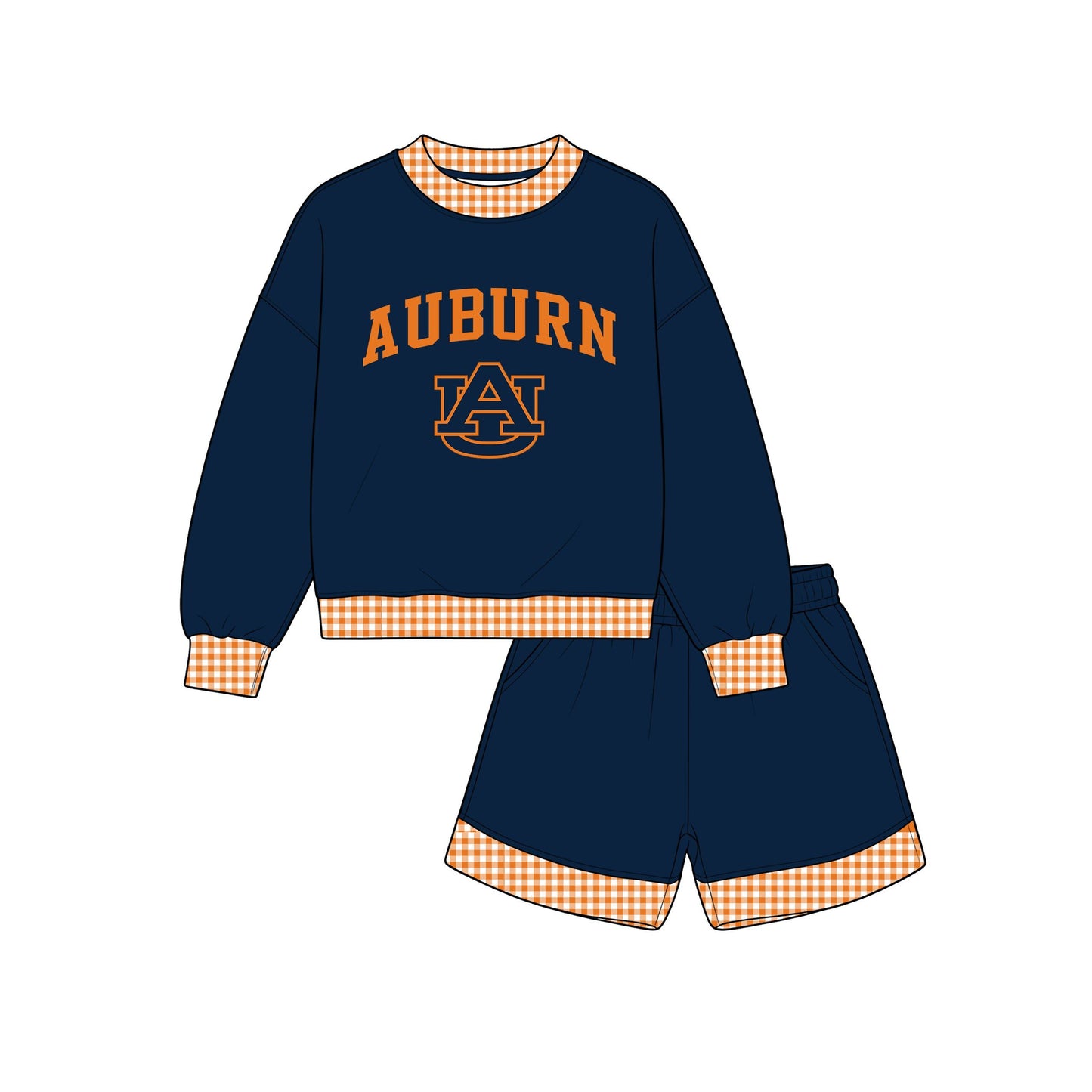 ( Moq 5 ) Preorder Adult Women Long Sleeves Navy Shirt Shorts Team Set