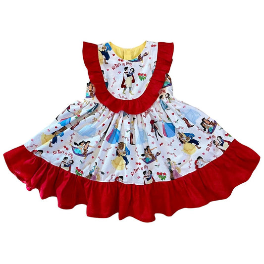 Moq 3 Pre-order GSD0774 Baby Girl Cartoon Dress