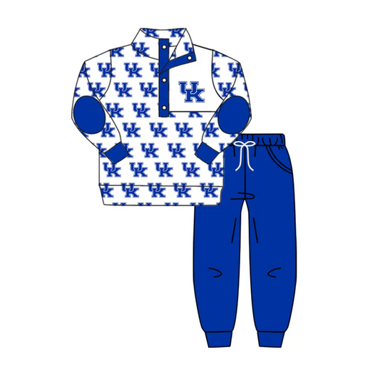 Baby Boy UK Kentucky Shirt Pants Blue Set