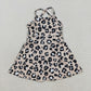 Baby Girl Sleeveless Leopard Knee Length Yoga Active Dress RTS