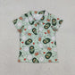 Baby Boys Short Sleeves Golf Buttons Green Shirt Tops RTS