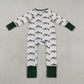 Baby Boys Kids Long Sleeves Fish Zipper Pajamas Romper RTS