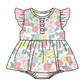 Baby Girl Flower Sibling Romper Dress Clothes Set ( Moq 5 Each Design )