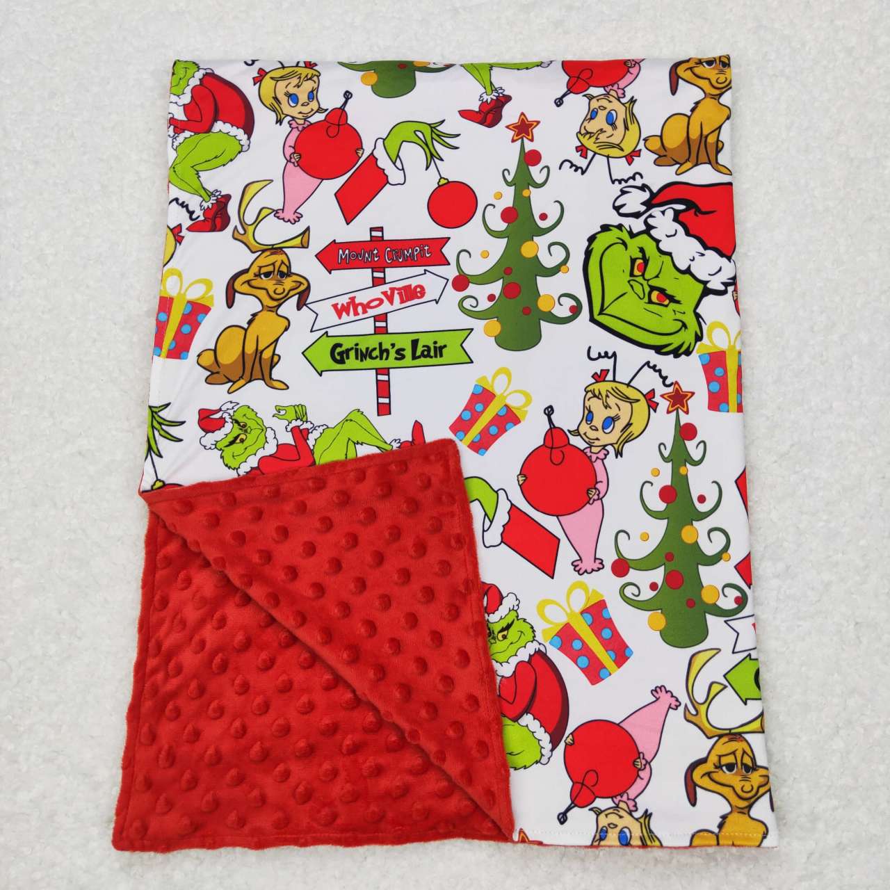 BL0085 Baby Kids Christmas Face Blanket