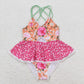 Baby Girl Sleeveless Floral One Piece Flower Swimsuit