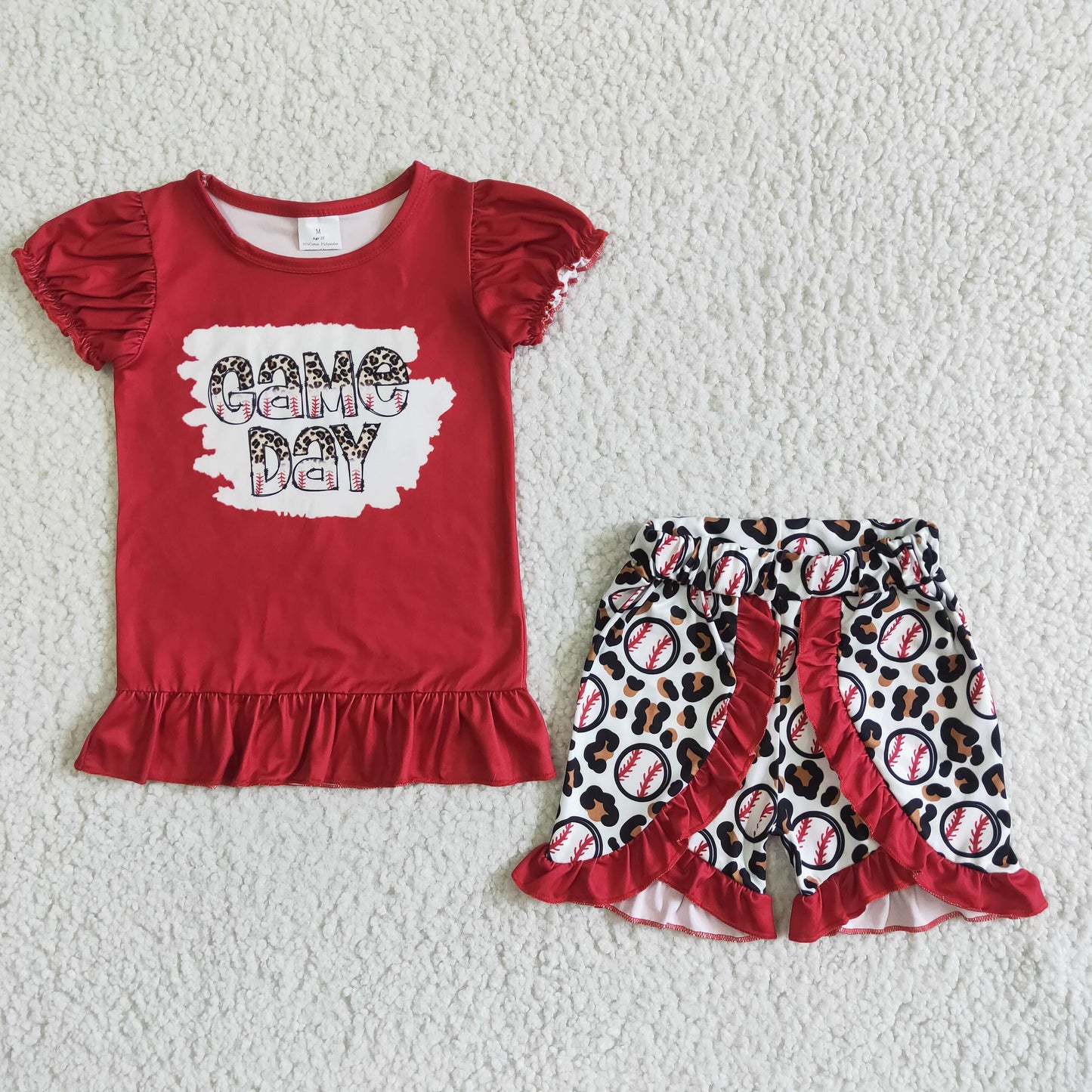 Promotion Baby Girl Summer Ball Shorts Outfit