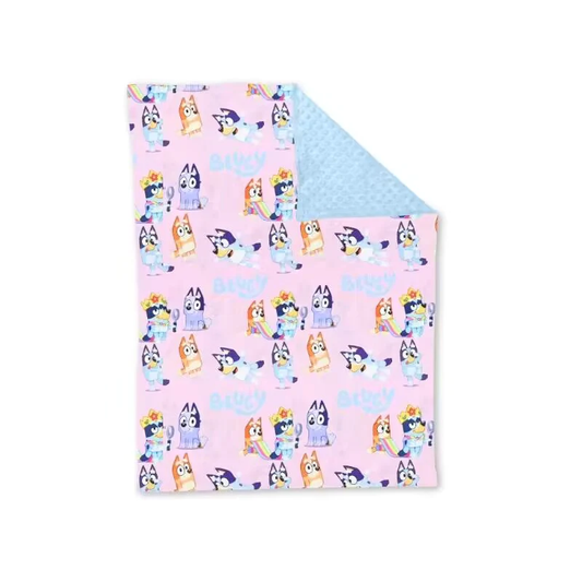 Pre-order baby girl Dogs Pink blanket