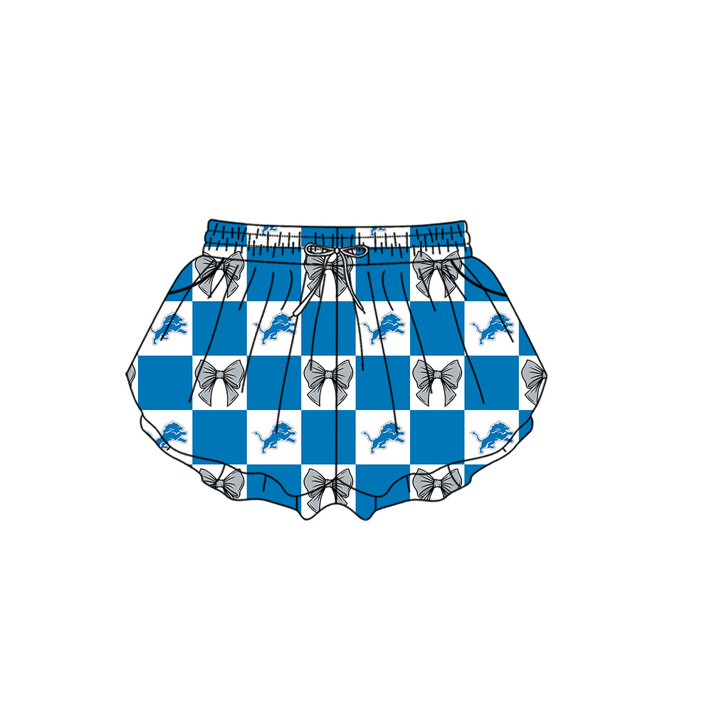 ( Moq 5 Each Style ) Baby Boys Girls Toddler Lions Bows Team Sibling Shorts Dress Sets Clothes