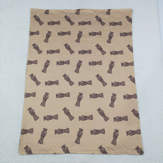 Baby Boys Kids Camo Tools Brown Blanket RTS
