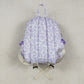 Baby Girl Leopard Purple Ruffle Backpack Bags RTS