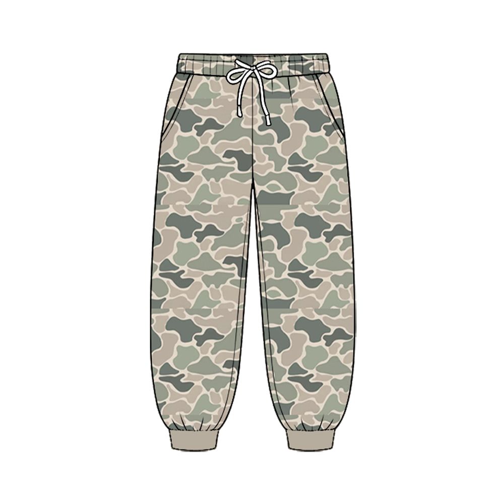( Moq 5 ) Baby Boys Kids Pockets Jogger Camo Pants Bottoms Clothes