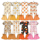 ( Moq 5 Each Style ) Sibling Baby Girls Kids Short Sleeves Pumpkins Bows Jumpsuits  Fall Clothes