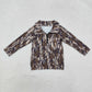 1-6 Sibling Boys Kids Long Sleeves Camo Pockets Zipper Shirt Pullover Tops Clothes RTS