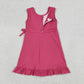 Baby Girls Kids Sleeveless Pink Scallop Yoga Active Knee Length Dress RTS