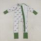 Baby Girl Toddler Long Sleeves Ducks Green Zipper Green Romper RTS