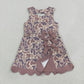 Baby Girls Kids Sleeveless Camo Bows Shorts Scallop Dress Yoga Active Clothes RTS