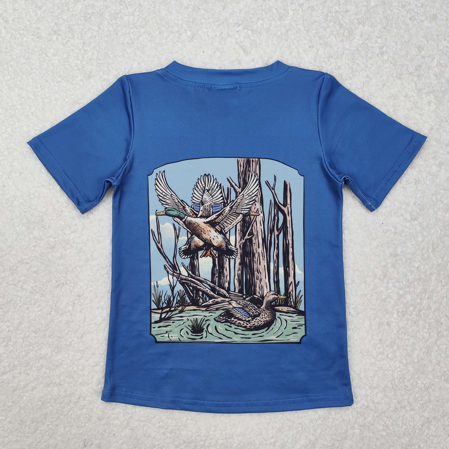 RTS Baby Boy Short Sleeves Ducks Blue Tee Shirt Tops