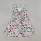 Baby Girls Toddler Popsicles Bows Flags 4th of July Yoga Shorts Knee Length Dress RTS