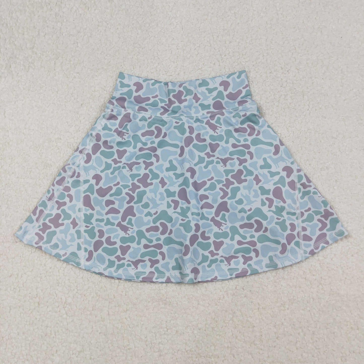 Adult Women Green Camo Skorts Summer Yoga Acitve Bottom RTS