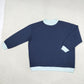 Adult Women Long Sleeves Shirt Tops Navy Blue Pullover Clothes RTS