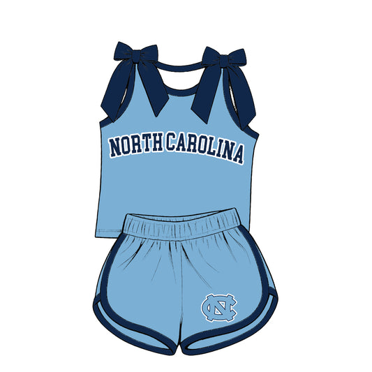 ( Moq 5 ) Sibling Baby Girls Kids Sleeveless Bows Shirt Shorts Team Set Clothes