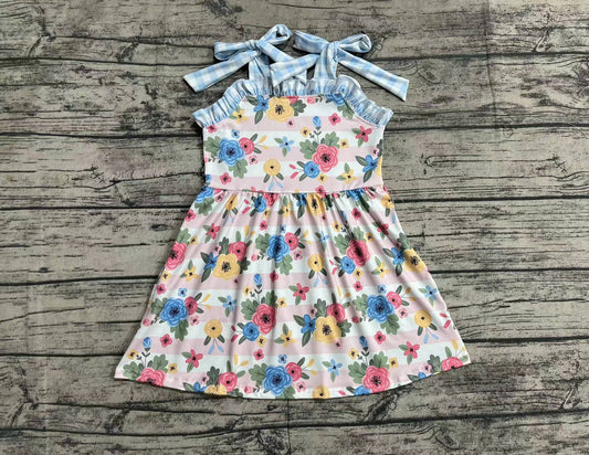 No moq Pre-order Baby Girl Floral Ruffle Dress