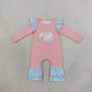 Sibling Baby Girls Kids Long Sleeves Pumpkins Romper Set Fall Clothes RTS
