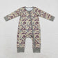 Baby Boy Long Sleeves Camo  Zipper Bamboo Romper