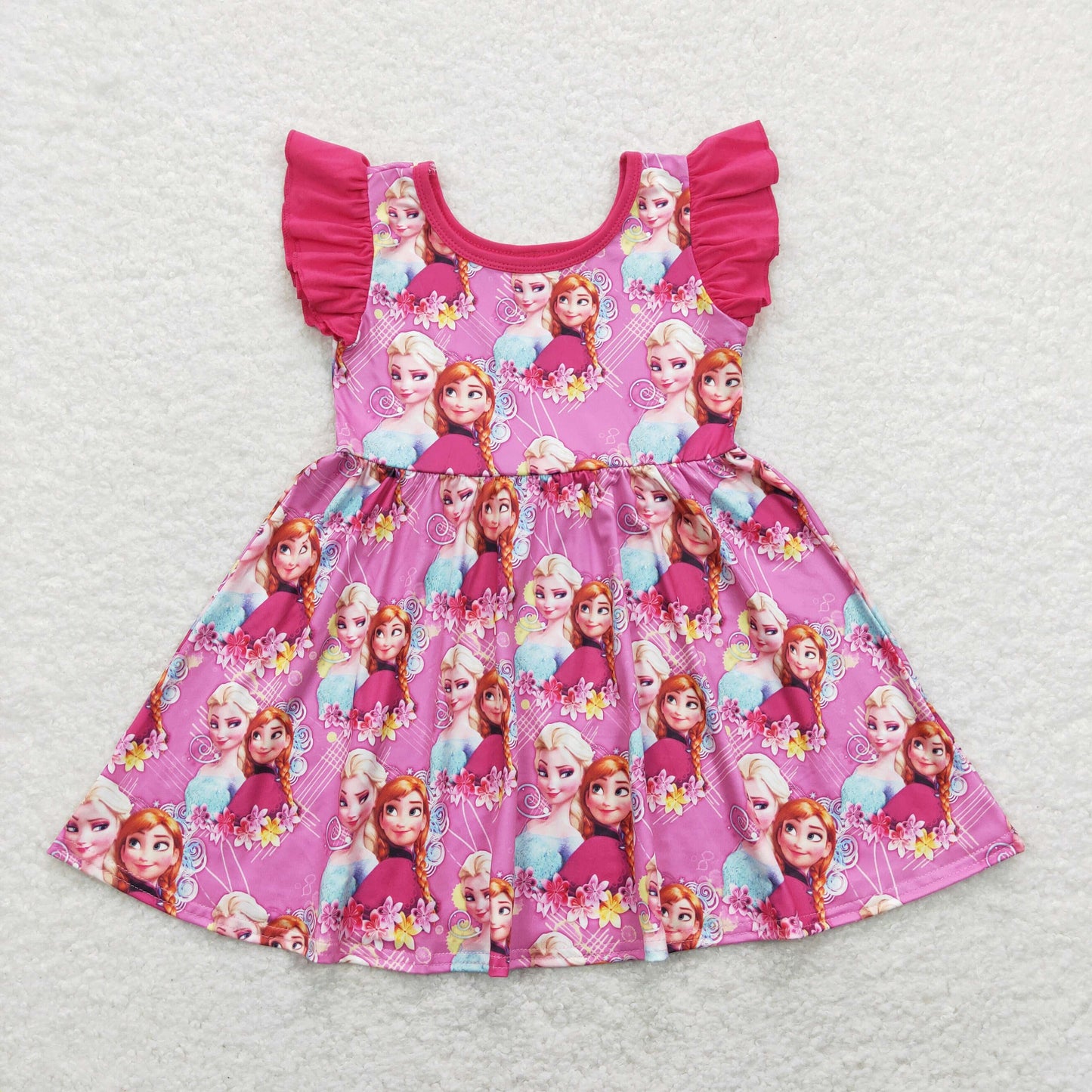 GSD0763 Baby Girl Short Sleeves Princess Dress