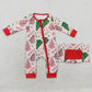 Mommy Daddy Boy Girl Family Christmas Tree Cake Bamboo Sibling Romper Pajamas Set