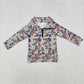 1-6 Sibling Boys Kids Long Sleeves Camo Pockets Zipper Shirt Pullover Tops Clothes RTS