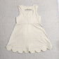 Baby Girls Sleeveless Yellow Plaid Bows with Shorts Yoga Dress RTS